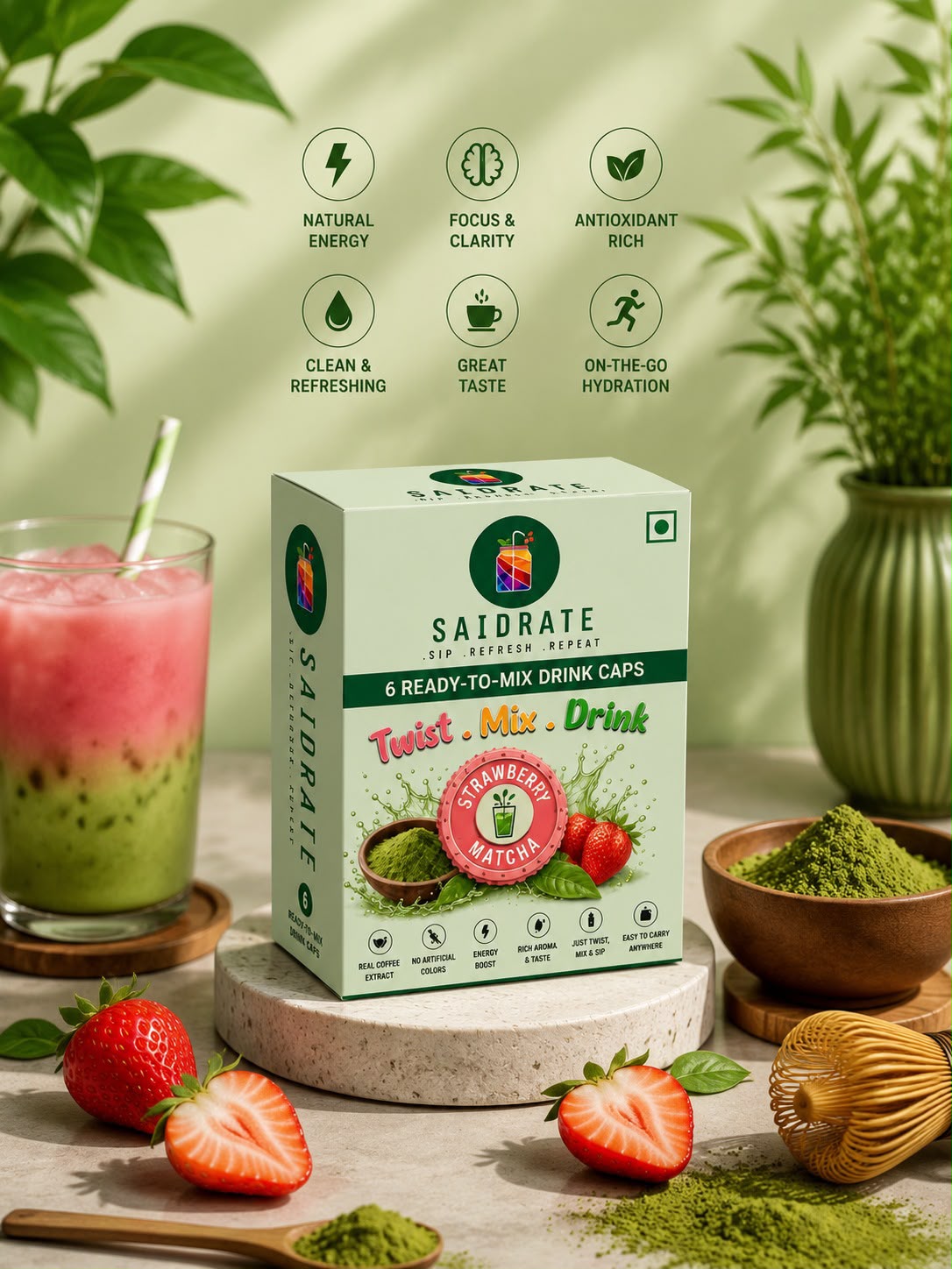 Strawberry Matcha